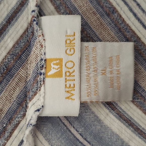 XL Metro Girl Linen Blend Skirt - Picture 2 of 7